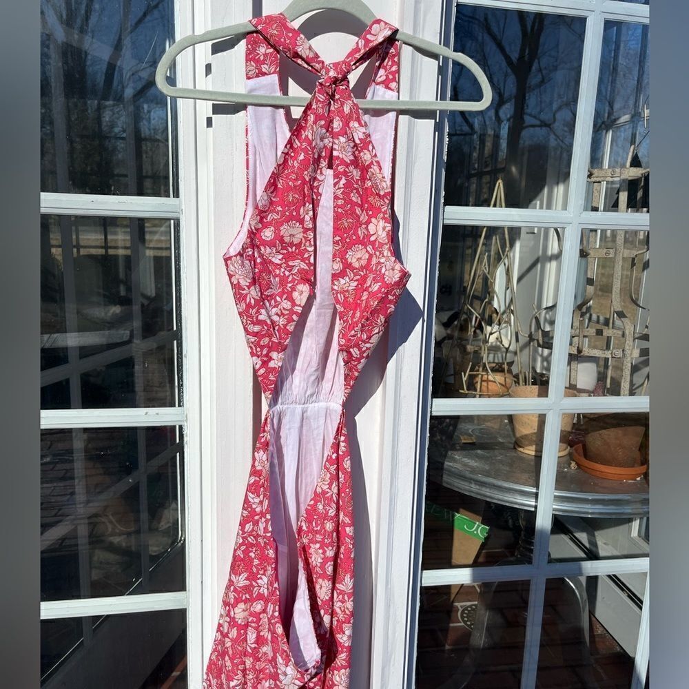 J Crew Twist Back Midi Dress in Tossed Floral NWT - Picture 6 of 11